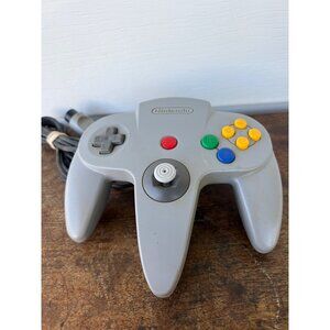 Nintendo 64 N64 OEM Gray Controller With Corded Connection T3